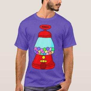 T-shirt Illustration de bonbon de machine à gumball