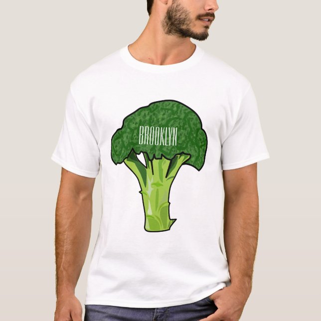 T-shirt Illustration de Broccoli (Devant)