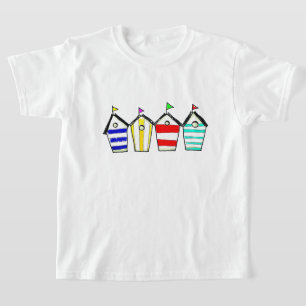 T-shirt Illustration de cabane de plage colorée