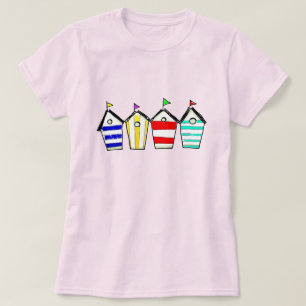 T-shirt Illustration de cabane de plage colorée