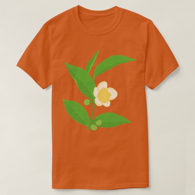T-shirt Illustration de Camellia Sinensis (Design devant)
