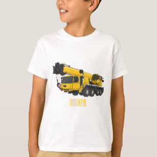 T-shirt Illustration de camion de grue