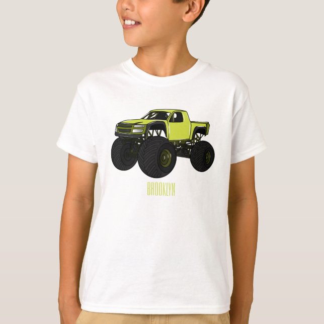 T-shirt Illustration de camion monstre (Devant)