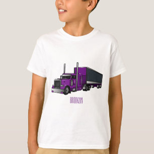 T-shirt Illustration de camion semi-remorque