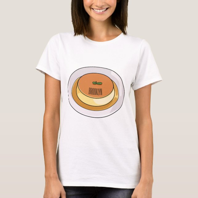T-shirt Illustration de caramel de crème (Devant)