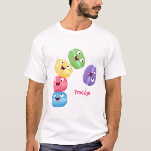 T-shirt Illustration de caricature de macarons marrant mig