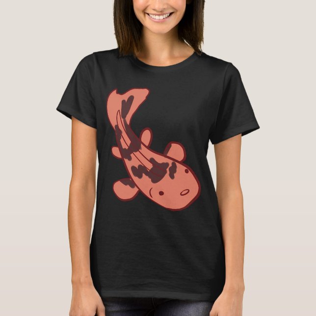 T-shirt illustration de carpe koï (Devant)