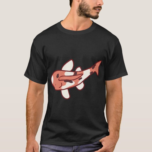 T-shirt illustration de carpe koï (Devant)