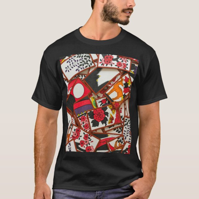 T-shirt Illustration de cartes japonaises (Diverses) (Devant)