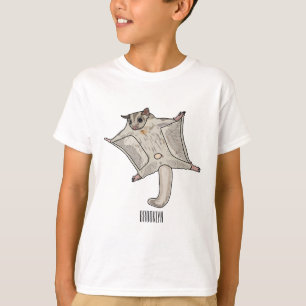 T-shirt illustration de cartoon de glider sucré