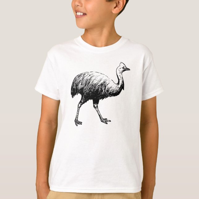 T-shirt Illustration de casoar (Devant)