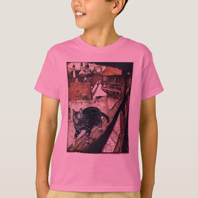 T-shirt Illustration de Castle Cat Rackham (Devant)