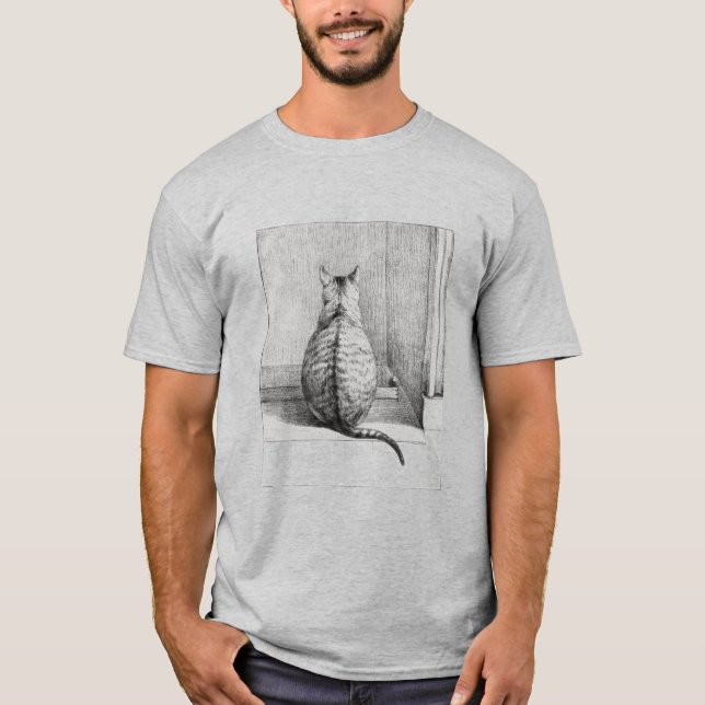 T-shirt Illustration de chat (Devant)