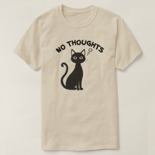 T-shirt Illustration de chat avec une expression vide mini