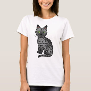 T-shirt Illustration de chat de dessin animé mignon Egypti