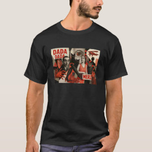 T-shirt Illustration de chat inspirée de l'art Dada - Amus