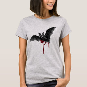 T-shirt Illustration de chauve-souris victorienne avec écl