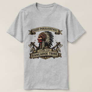 T-shirt Illustration de chef tribal vintage