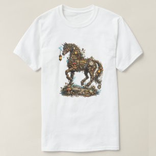T-shirt Illustration de cheval mystique de la forêt Fant