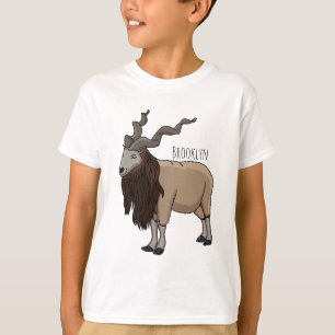 T-shirt Illustration de chèvre de Markhor