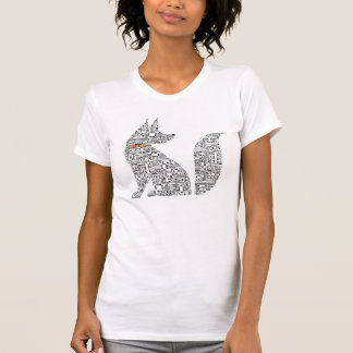 T-shirt Illustration de chien de carte