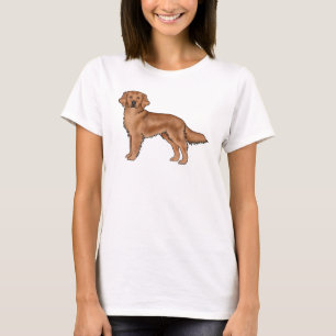 T-shirt Illustration de chien de dessin animé mignon Retri
