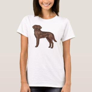 T-shirt Illustration de chien mignon Labrador Retriever au
