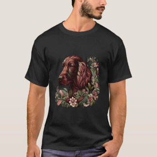 T-shirt Illustration de chien Setter Irlandais inspirée de
