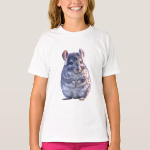T-shirt Illustration de chinchilla mignon et duveteux pour
