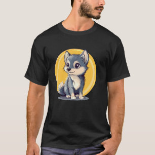 T-shirt Illustration de chiot adorable pour les amoureux d