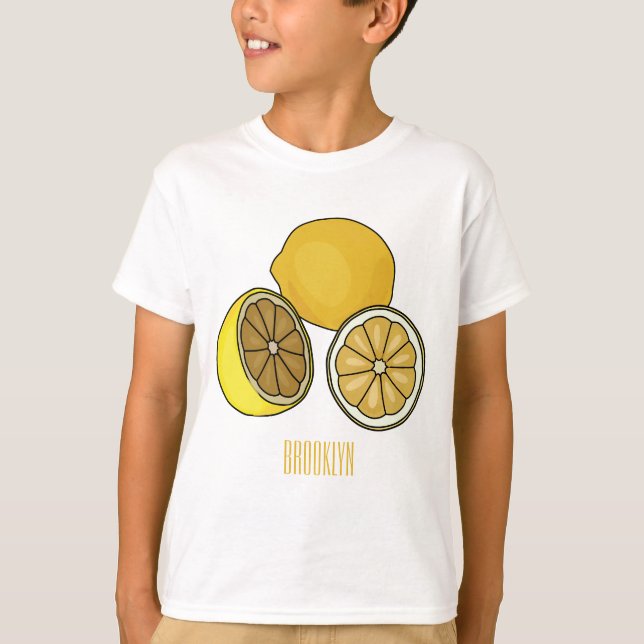 T-shirt Illustration de citron (Devant)