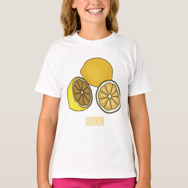 T-shirt Illustration de citron (Devant)
