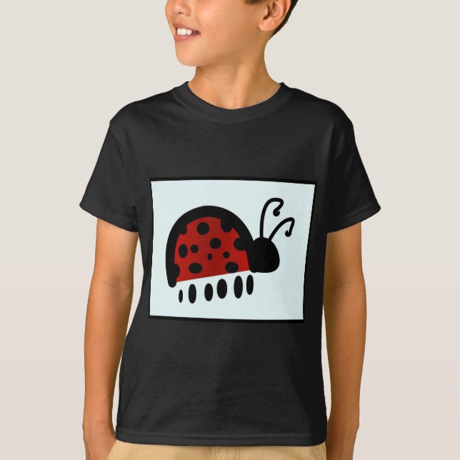 T-shirt Illustration de coccinelle mignonne (Devant)