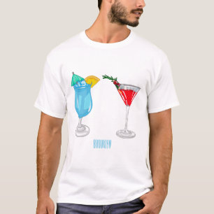T-shirt Illustration de cocktail