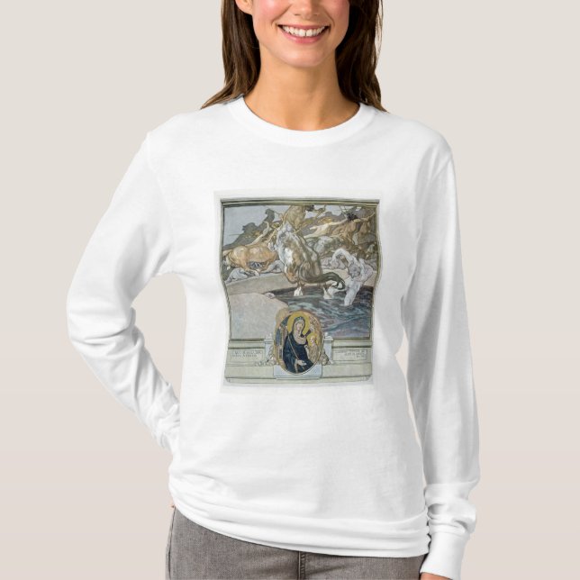 T-shirt Illustration de Comedy divin de Dante ' (Devant)