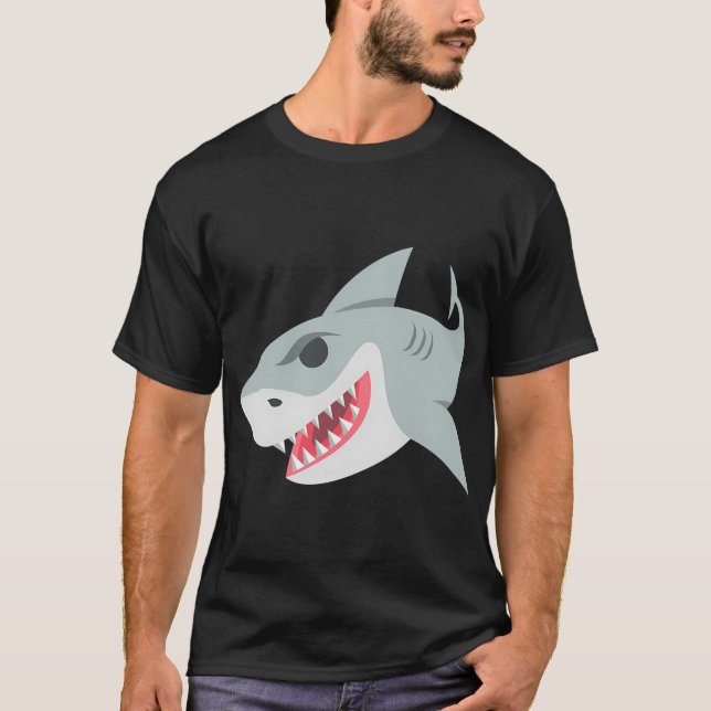 T-shirt Illustration de conception graphique de requin Mon (Devant)