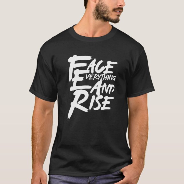 T-shirt Illustration de conception graphique Face Everythi (Devant)