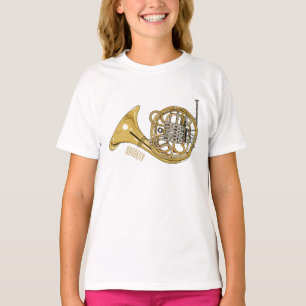 T-shirt Illustration de corne française