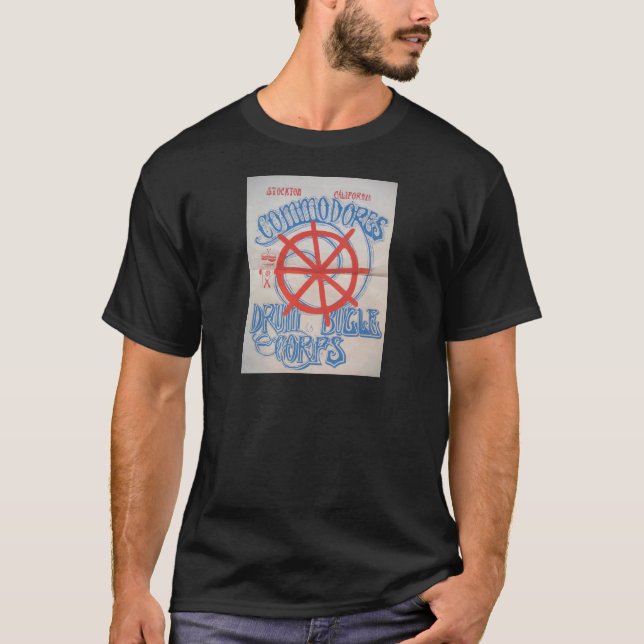 T-shirt Illustration de corps de tambour et de bugle de (Devant)