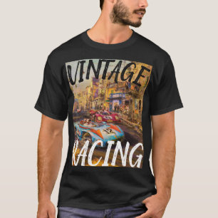 T-shirt Illustration de course automobile Le mans Vintage