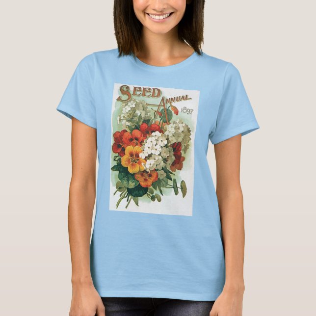 T-shirt Illustration de couverture du catalogue de graines (Devant)