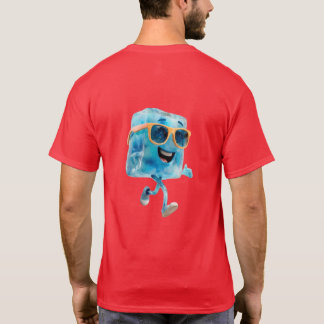 T-shirt Illustration de cube de glace de fête