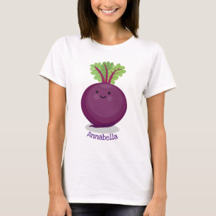 T-shirt Illustration de cuisine de betterave rouge mignonn