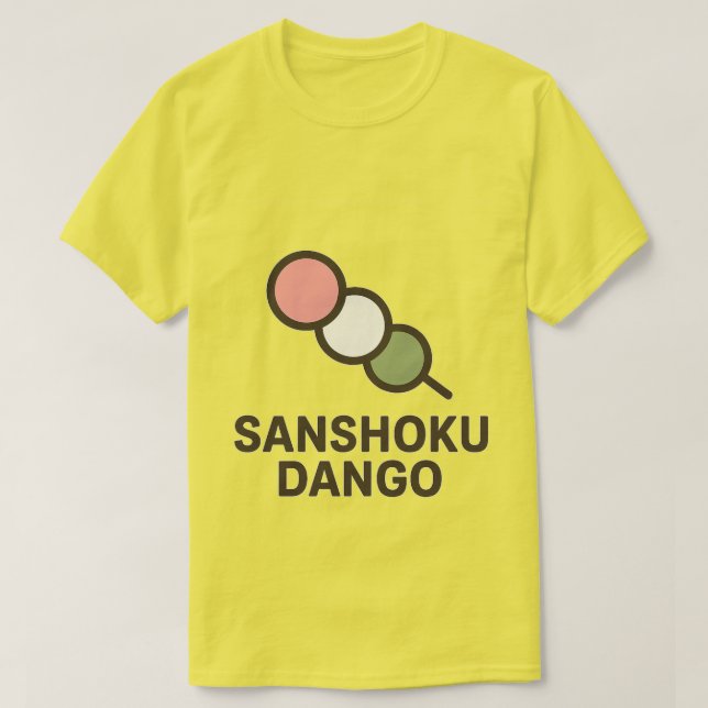 T-shirt Illustration de Cute Sanshoku Dango (Design devant)