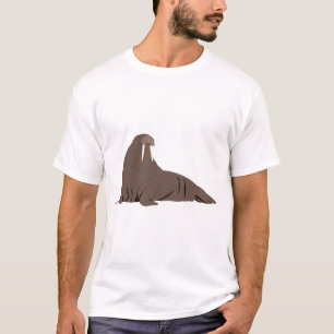 T-shirt Illustration de Cute Walrus