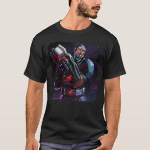 T-shirt Illustration de Cyborg en crise infinie
