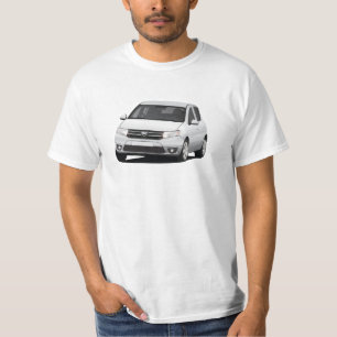 T-shirt Illustration de Dacia Sandero - gris argenté