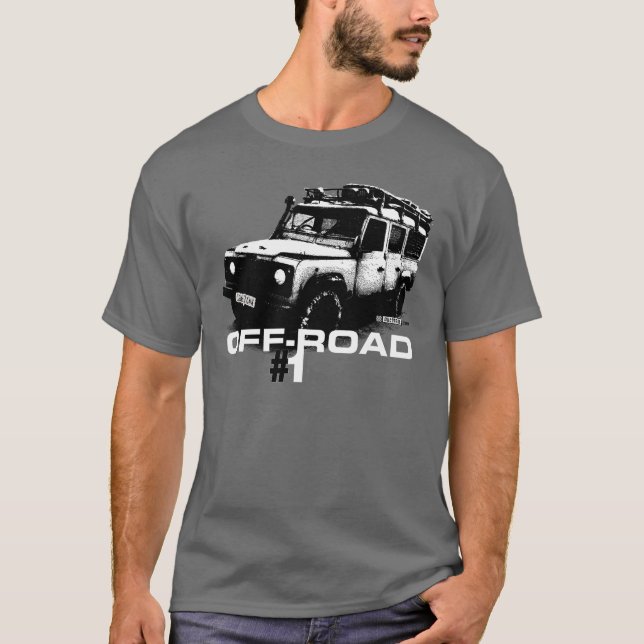 T-shirt Illustration de défenseur de Land Rover (Devant)