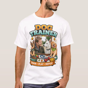 T-shirt Illustration de dessin animé amusant d'un dresseur