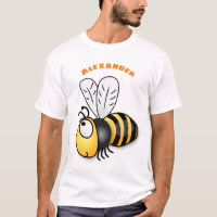 Illustration de dessin animé d'abeilles joyeux